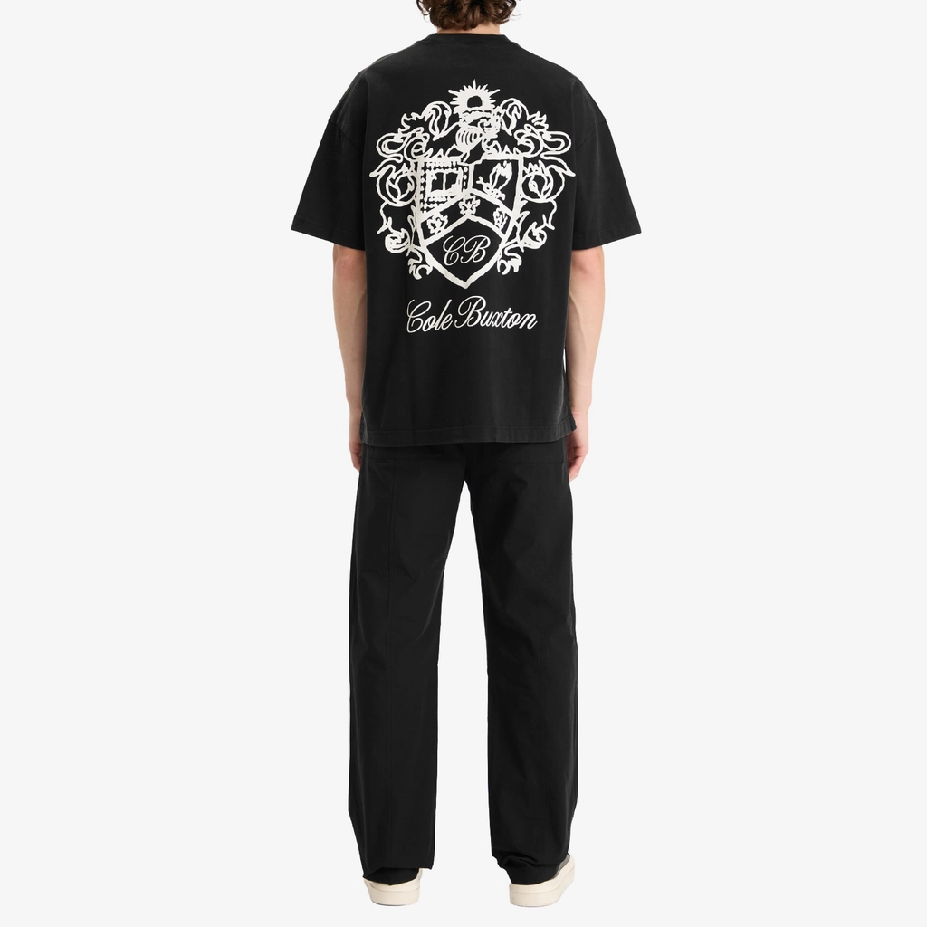 Cole Buxton Men's Collegiate Crest T-Shirt Vintage Black